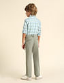 U.S. Polo Assn. Kids Boys Slim Fit Solid Trousers