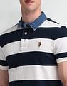 U.S. Polo Assn. Denim Co. Horizontal Striped Slim Fit Polo Shirt