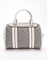Calvin Klein Logo Beige Pvc Handbag