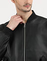 Calvin Klein Jeans Relaxed Fit Leather Jacket
