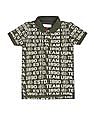 U.S. Polo Assn. Kids Boys Cotton Brand Print Polo Shirt
