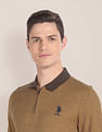U.S. Polo Assn. Patterned Knit Logo Polo Shirt