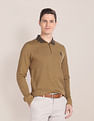 U.S. Polo Assn. Patterned Knit Logo Polo Shirt