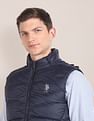 U.S. Polo Assn. Concealed Hood Sleeveless Jacket