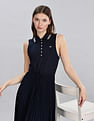 Tommy Hilfiger Cotton Polo Collar A-Line Dress