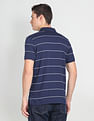 Arrow Sports Horizontal Stripe Cotton Polo Shirt
