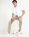 Calvin Klein Jeans Regular-Fit Solid Mid Rise Trouser