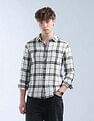 Flying Machine Regular Fit Plaid Checked Original Shirt
