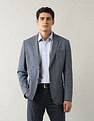Arrow Solid Zero Calorie Slim Fit Blazer