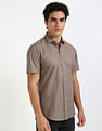 Calvin Klein Jeans Striped Regular-Fit Dobby Woven Shirt