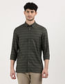 Tommy Hilfiger Heather Horizontal Striped Slim Fit Shirt