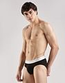 Calvin Klein Underwear Multi-Coloured Solid Mid Rise Brief - Pack Of 3