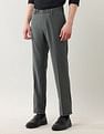Arrow Regular Fit Solid Spring Sorbet Trousers