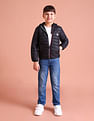 U.S. Polo Assn. Kids Logo Hooded Solid Puffer Jacket