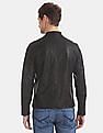 U.S. Polo Assn. Zip Up Front Solid Biker Jacket