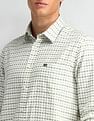 Arrow Sport Micro Checked Cotton Shirt