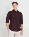 U.S. Polo Assn. Denim Co. Spread Collar Self Design Shirt