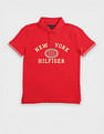 Tommy Hilfiger Kids Boys Logo Regular Fit Cotton Polo T-Shirt