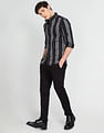 Flying Machine Vertical Stripe Slim Fit Shirt