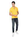 AD by Arvind Modern Solid Pique Polo Shirt