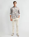 Arrow Sport Floral Print Cotton Shirt