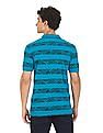 U.S. Polo Assn. Denim Co. Ribbed Collar Printed Polo Shirt