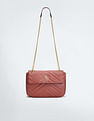 U.S. Polo Assn. Women Chain Strap Chevron Quilted Sling Bag