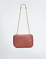 U.S. Polo Assn. Women Chain Strap Chevron Quilted Sling Bag