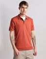 Calvin Klein Jeans Solid Slim Fit Cotton Polo Shirt