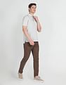 Arrow Mercerised Cotton Horizontal Stripe Polo Shirt