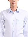 USPA Tailored Tailored Regular Fit Solid Shirt