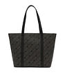 Tommy Hilfiger Logo Black Pu Tote Bag