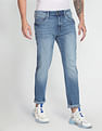 Flying Machine Slash Slim Tapered Fit Lightly Distressed Authentic Signature Jeans