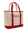 Tommy Hilfiger Colorblock Red Cotton Handbags