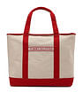 Tommy Hilfiger Colorblock Red Cotton Handbags