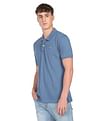 Flying Machine Pure Cotton Solid Polo Shirt
