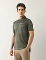 Arrow Newyork Solid Pure Cotton Polo Shirt