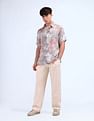 Flying Machine Printed Regular Fit Shirt
