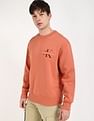 Calvin Klein Jeans Embroidered Logo Relaxed-Fit Cotton Sweatshirt