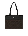 Tommy Hilfiger Logo Black Polyester Tote Bag