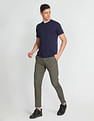 Flying Machine Twill Geometric Print Trousers