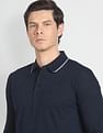 Arrow Long Sleeve Patterned Knit Polo Shirt