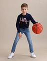 U.S. Polo Assn. Kids Brand Printed Regular Fit Sweatshirt