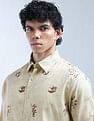 Flying Machine Floral Printed Color Of Home Shirt