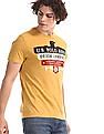 U.S. Polo Assn. Denim Co. Yellow Brand Print Cotton T-Shirt