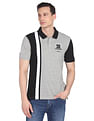 AD by Arvind Colour Block Sporty Polo Shirt