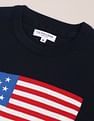 U.S. Polo Assn. Crew Neck Patterned Knit Cotton Sweater