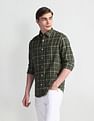 Arrow Sport Tartan Check Herringbone Shirt