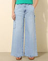 U.S. Polo Assn. Women High Rise Ultra Wide Leg Jeans