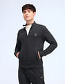 Flying Machine Solid High Neck Sweatshirt